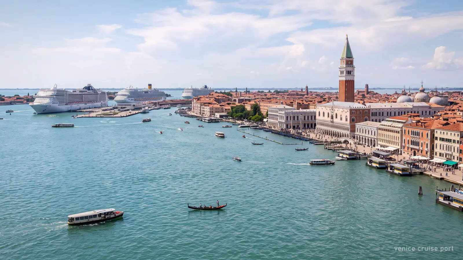 Góndola en Venecia: del puerto de cruceros de Venecia a la plaza de San Marcos en 2026