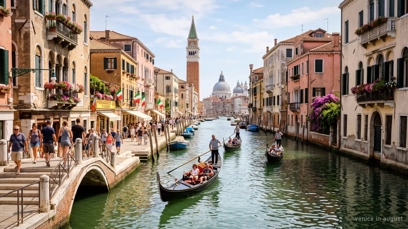 Venice Gondola, Venice: venice in august 2027: weather, ferragosto and gondolas