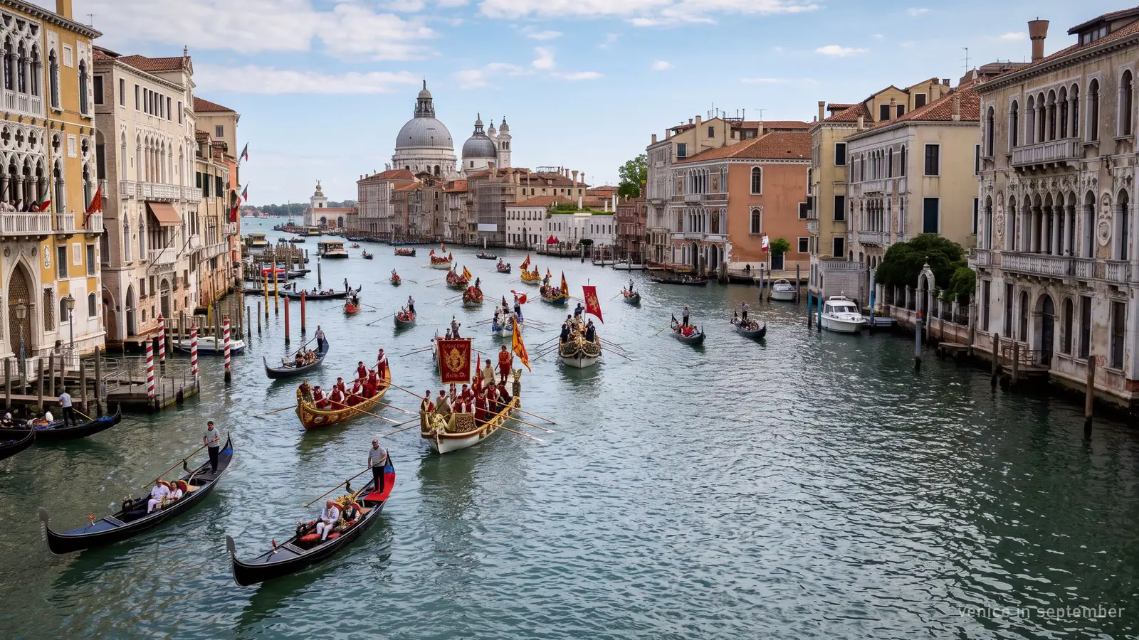 Venice Gondola, Venice: venice in september 2027: weather, regata storica, gondolas